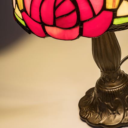 Brilagi - Tiffany vitražna stolna lampa GARLAN 1xE14/40W/230V