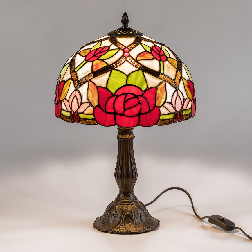 Brilagi - Tiffany vitražna stolna lampa GARLAN 1xE27/40W/230V