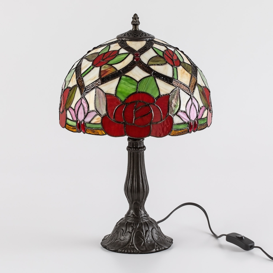 Brilagi - Tiffany vitražna stolna lampa GARLAN 1xE27/40W/230V