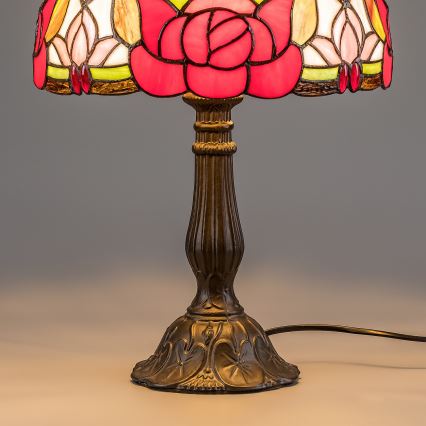 Brilagi - Tiffany vitražna stolna lampa GARLAN 1xE27/40W/230V