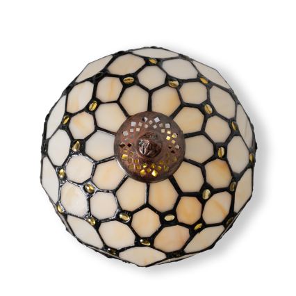 BRILAGI - Tiffany vitražna stolna lampa IVORY 1xE27/60W/230V