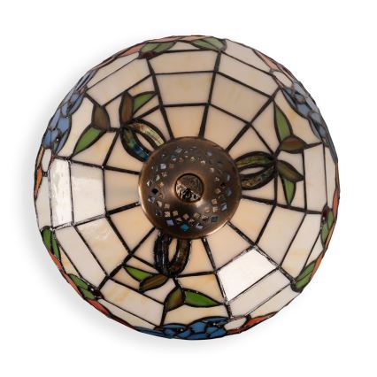 Brilagi - Tiffany vitražna stolna lampa JUNGLE 1xE27/60W/230V + 1xE14/40W
