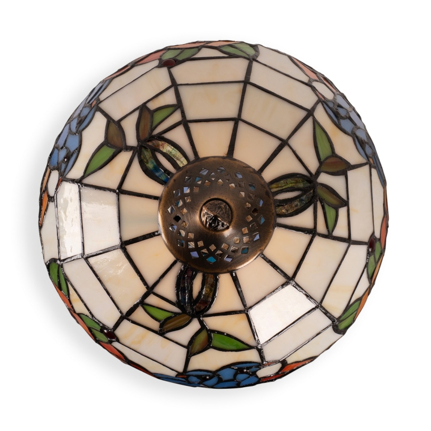 Brilagi - Tiffany vitražna stolna lampa JUNGLE 1xE27/60W/230V + 1xE14/40W