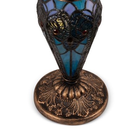 Brilagi - Tiffany vitražna stolna lampa JUNGLE 1xE27/60W/230V + 1xE14/40W