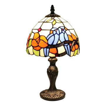 Brilagi - Tiffany vitražna stolna lampa JUNGLE 1xE27/60W/230V