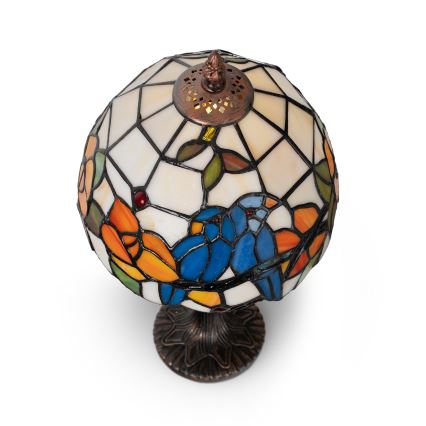 Brilagi - Tiffany vitražna stolna lampa JUNGLE 1xE27/60W/230V