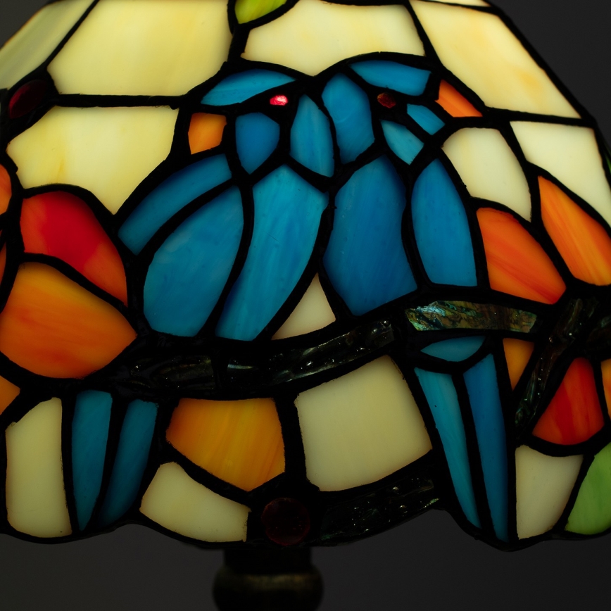Brilagi - Tiffany vitražna stolna lampa JUNGLE 1xE27/60W/230V