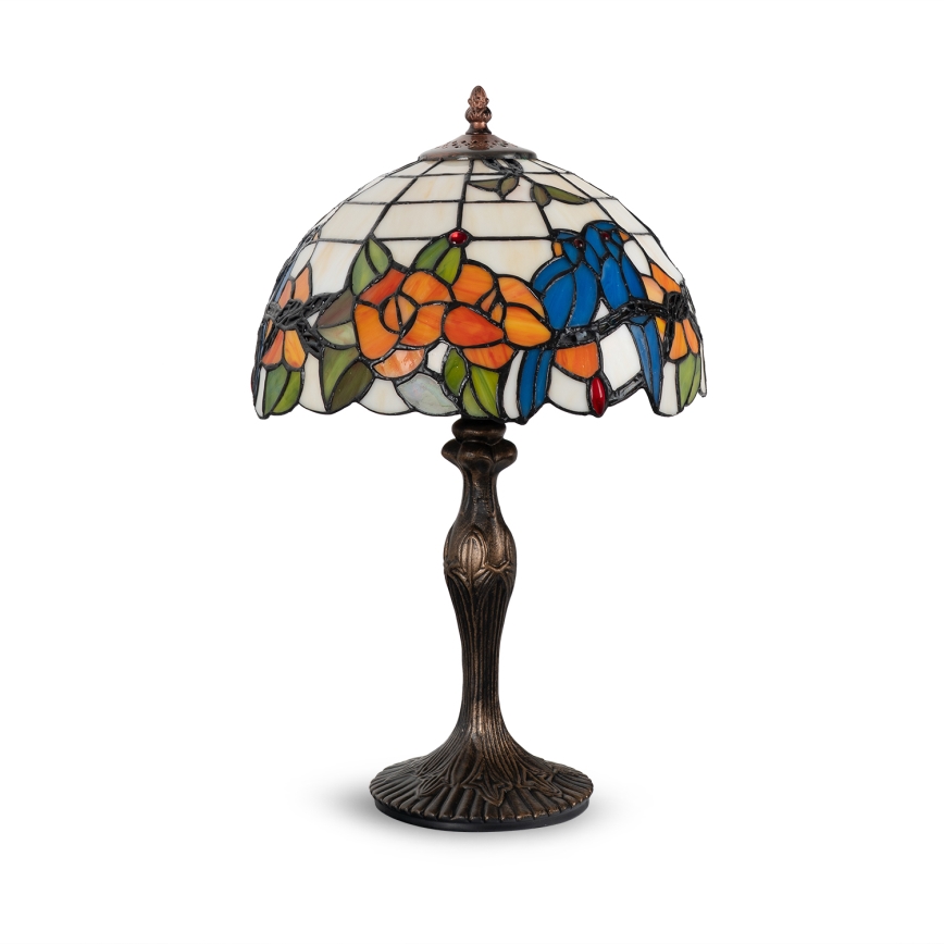 Brilagi - Tiffany vitražna stolna lampa JUNGLE 1xE27/60W/230V