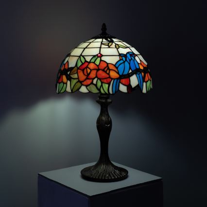 Brilagi - Tiffany vitražna stolna lampa JUNGLE 1xE27/60W/230V