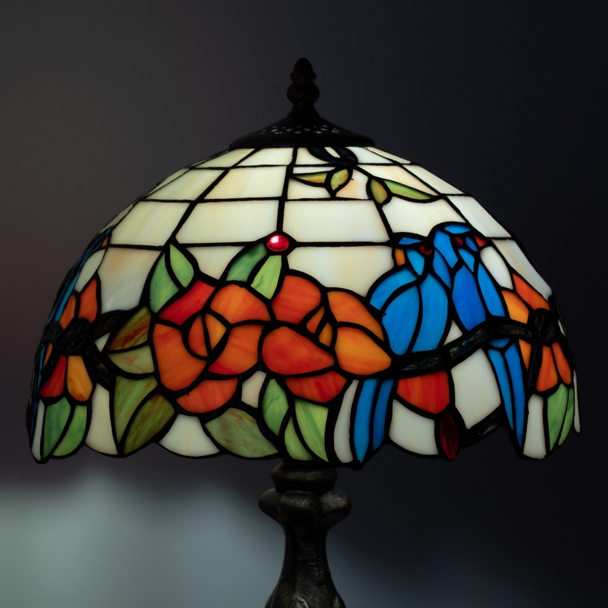 Brilagi - Tiffany vitražna stolna lampa JUNGLE 1xE27/60W/230V