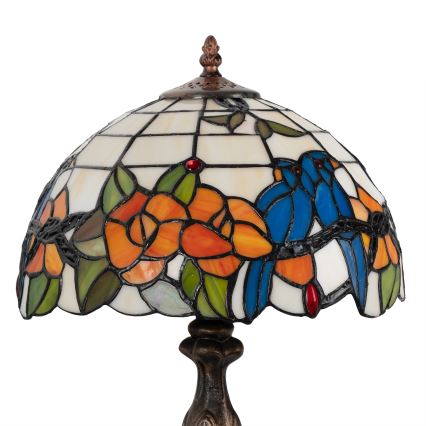 Brilagi - Tiffany vitražna stolna lampa JUNGLE 1xE27/60W/230V
