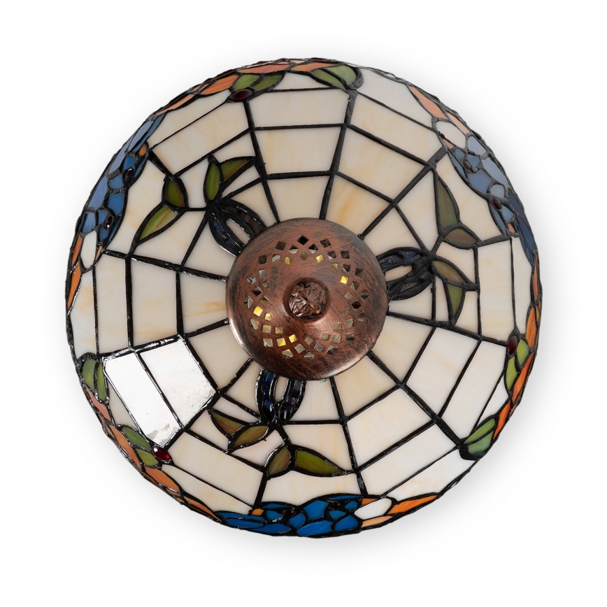 Brilagi - Tiffany vitražna stolna lampa JUNGLE 1xE27/60W/230V