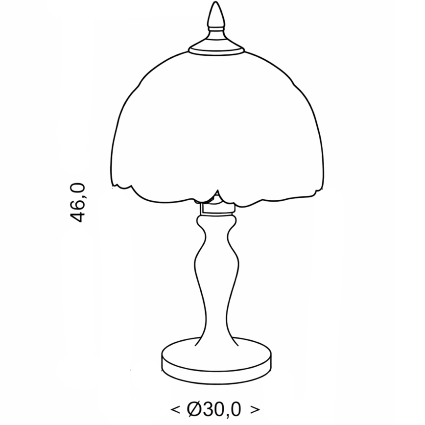 Brilagi - Tiffany vitražna stolna lampa JUNGLE 1xE27/60W/230V