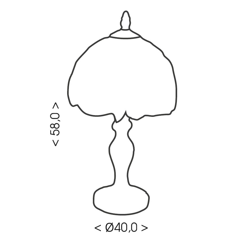 Brilagi - Tiffany vitražna stolna lampa JUNGLE 2xE27/60W/230V