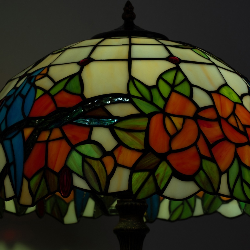 Brilagi - Tiffany vitražna stolna lampa JUNGLE 2xE27/60W/230V