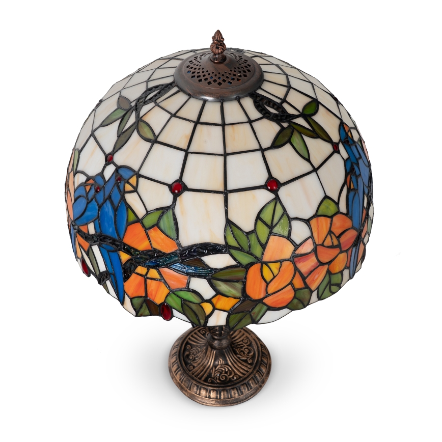 Brilagi - Tiffany vitražna stolna lampa JUNGLE 2xE27/60W/230V