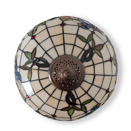 Brilagi - Tiffany vitražna stolna lampa JUNGLE 2xE27/60W/230V