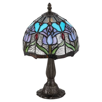 Brilagi - Tiffany vitražna stolna lampa LORAS 1xE14/40W/230V