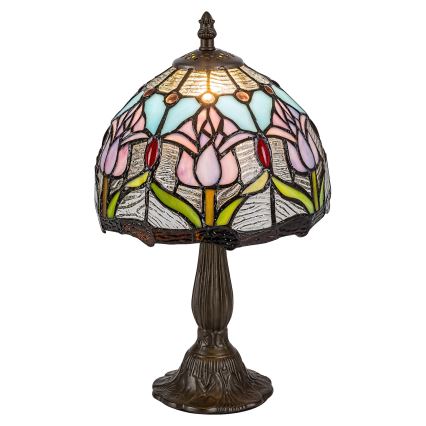 Brilagi - Tiffany vitražna stolna lampa LORAS 1xE14/40W/230V