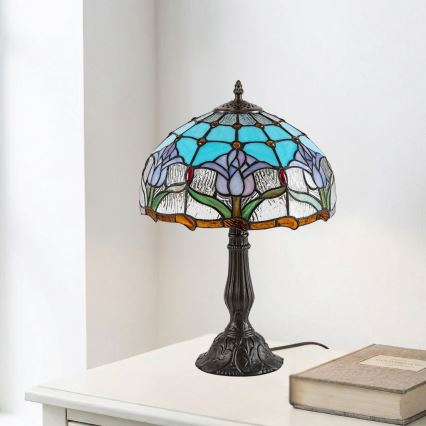 Brilagi - Tiffany vitražna stolna lampa LORAS 1xE27/40W/230V