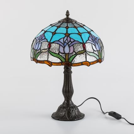 Brilagi - Tiffany vitražna stolna lampa LORAS 1xE27/40W/230V