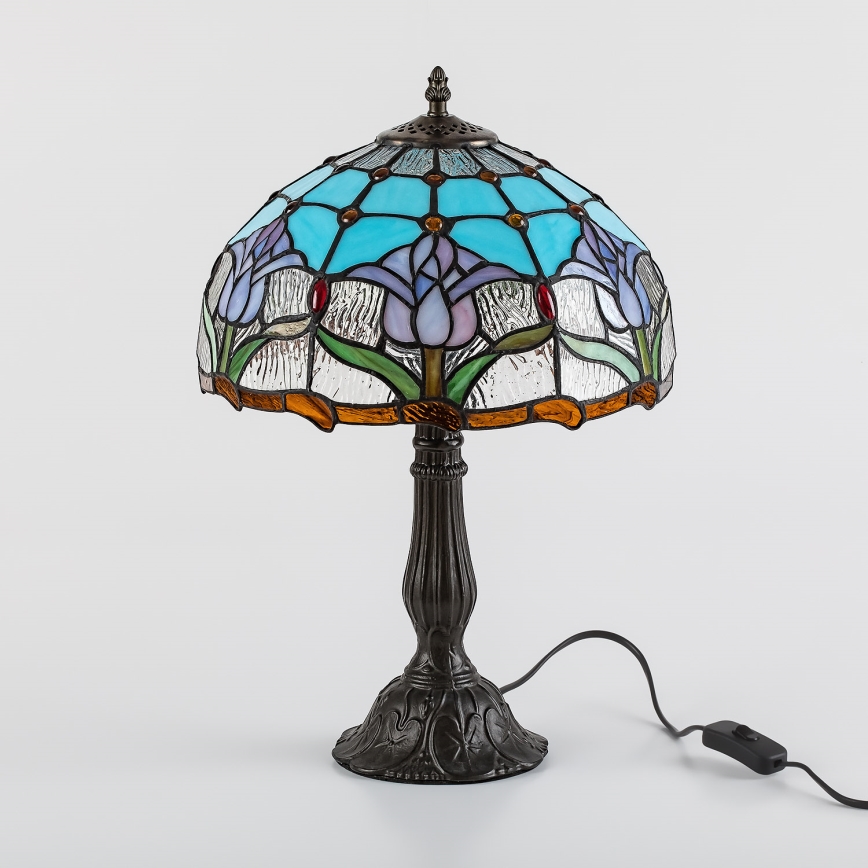 Brilagi - Tiffany vitražna stolna lampa LORAS 1xE27/40W/230V