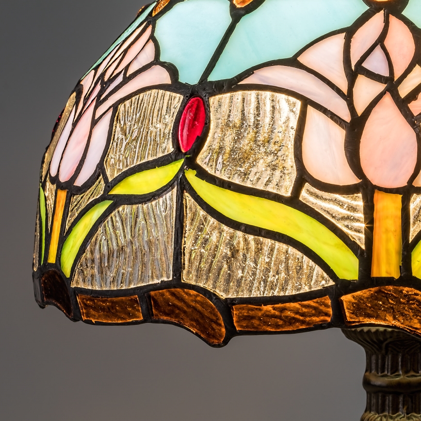 Brilagi - Tiffany vitražna stolna lampa LORAS 1xE27/40W/230V