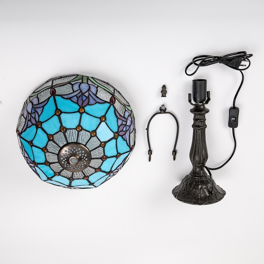 Brilagi - Tiffany vitražna stolna lampa LORAS 1xE27/40W/230V