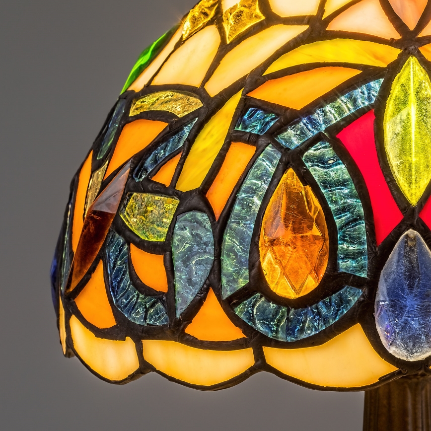 Brilagi - Tiffany vitražna stolna lampa LUISA 1xE14/40W/230V