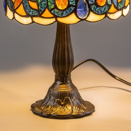 Brilagi - Tiffany vitražna stolna lampa LUISA 1xE14/40W/230V