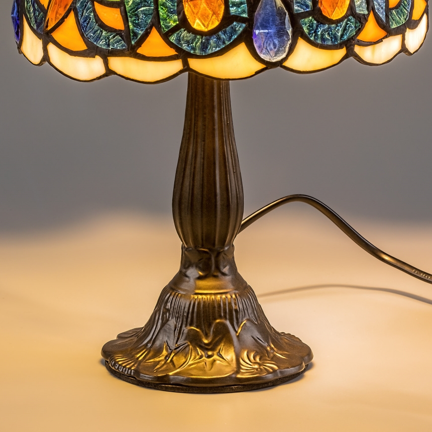Brilagi - Tiffany vitražna stolna lampa LUISA 1xE14/40W/230V