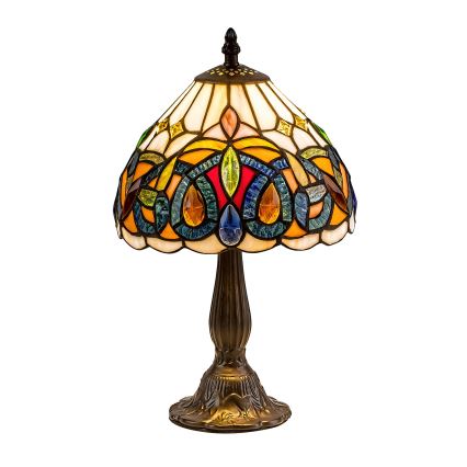 Brilagi - Tiffany vitražna stolna lampa LUISA 1xE14/40W/230V