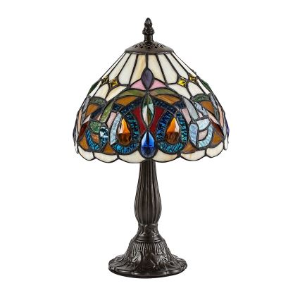 Brilagi - Tiffany vitražna stolna lampa LUISA 1xE14/40W/230V