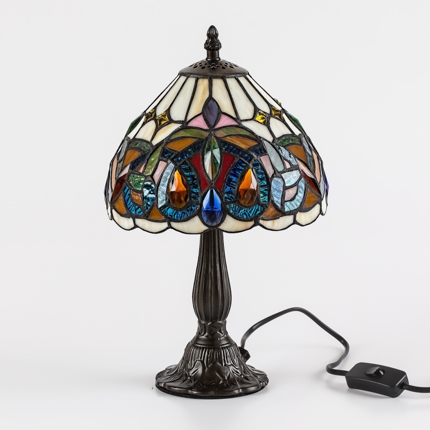 Brilagi - Tiffany vitražna stolna lampa LUISA 1xE14/40W/230V