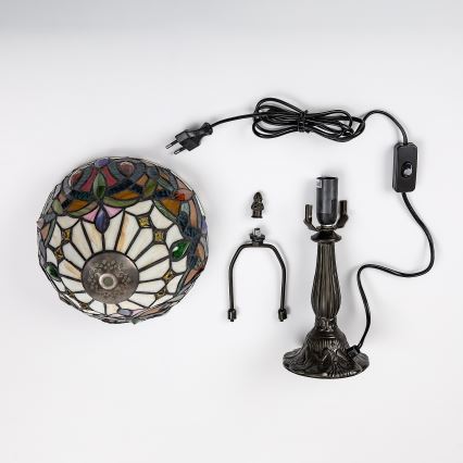 Brilagi - Tiffany vitražna stolna lampa LUISA 1xE14/40W/230V