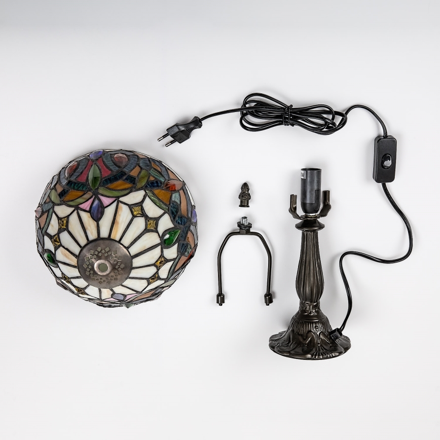 Brilagi - Tiffany vitražna stolna lampa LUISA 1xE14/40W/230V