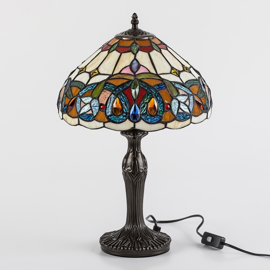 Brilagi - Tiffany vitražna stolna lampa LUISA 1xE27/40W/230V