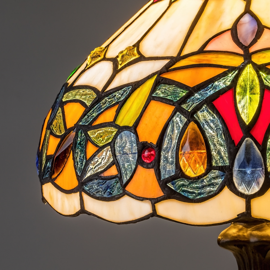 Brilagi - Tiffany vitražna stolna lampa LUISA 1xE27/40W/230V