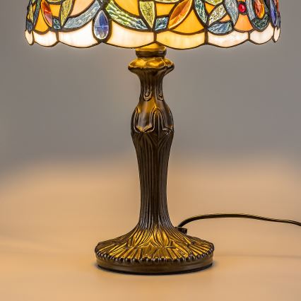 Brilagi - Tiffany vitražna stolna lampa LUISA 1xE27/40W/230V