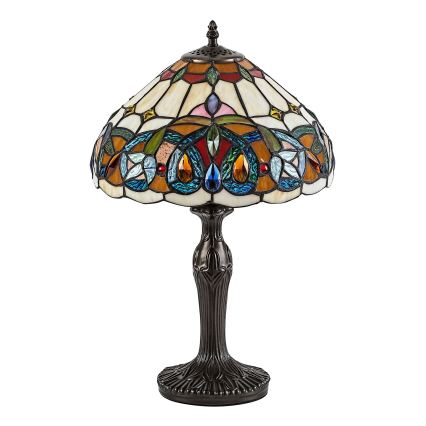 Brilagi - Tiffany vitražna stolna lampa LUISA 1xE27/40W/230V