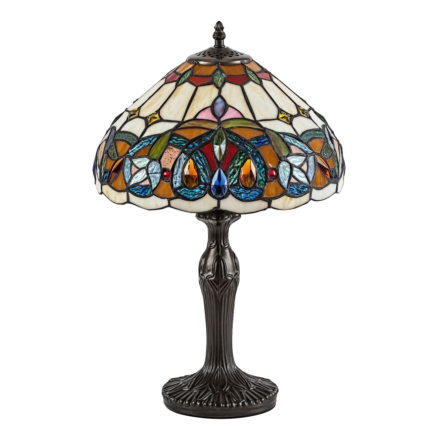 Brilagi - Tiffany vitražna stolna lampa LUISA 1xE27/40W/230V