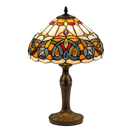 Brilagi - Tiffany vitražna stolna lampa LUISA 1xE27/40W/230V