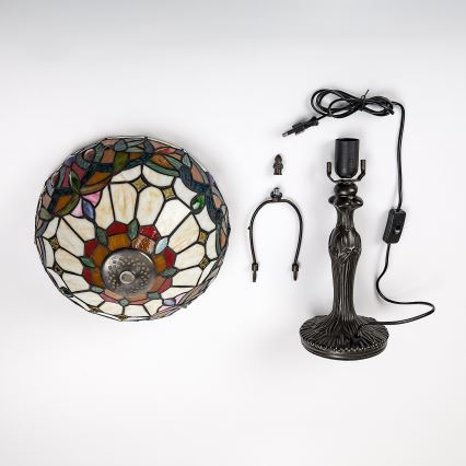 Brilagi - Tiffany vitražna stolna lampa LUISA 1xE27/40W/230V