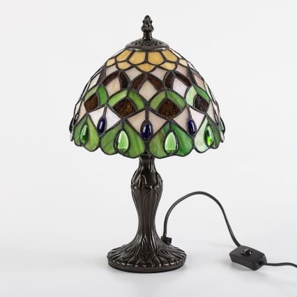 Brilagi - Tiffany vitražna stolna lampa MARGARET 1xE14/40W/230V