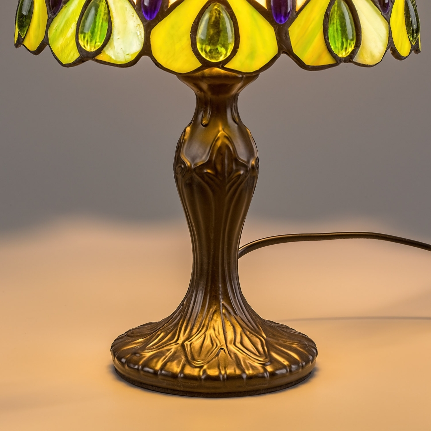 Brilagi - Tiffany vitražna stolna lampa MARGARET 1xE14/40W/230V