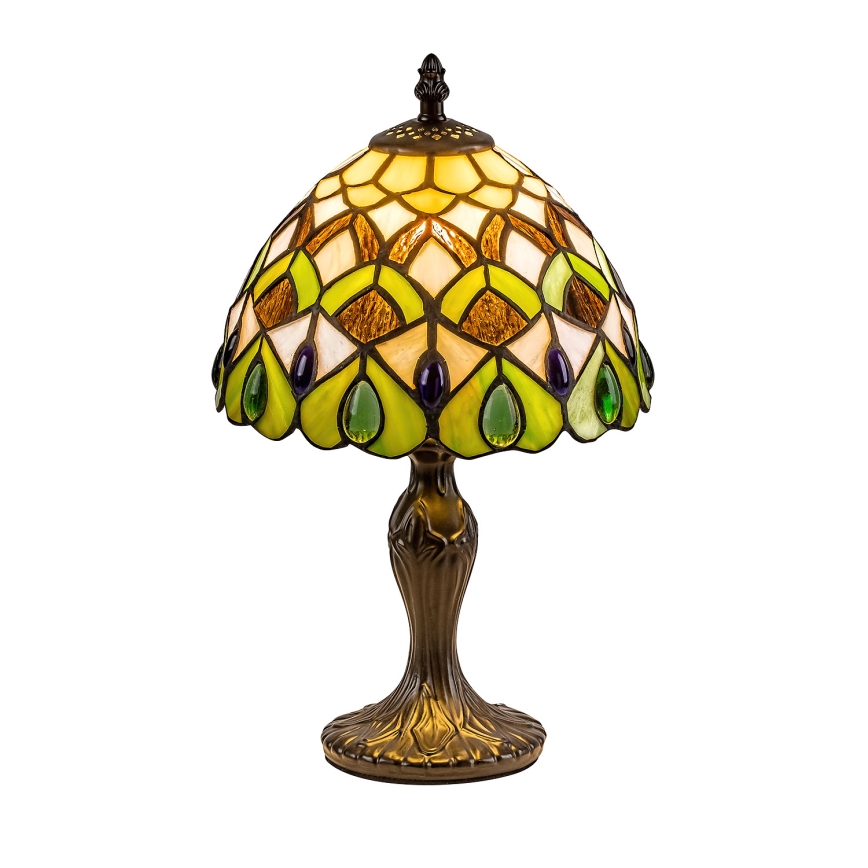 Brilagi - Tiffany vitražna stolna lampa MARGARET 1xE14/40W/230V