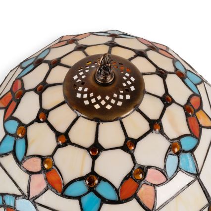 Brilagi - Tiffany vitražna stolna lampa MIRABELLA 1xE27/60W/230V + 1xE14/40W