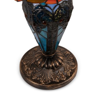 Brilagi - Tiffany vitražna stolna lampa MIRABELLA 1xE27/60W/230V + 1xE14/40W