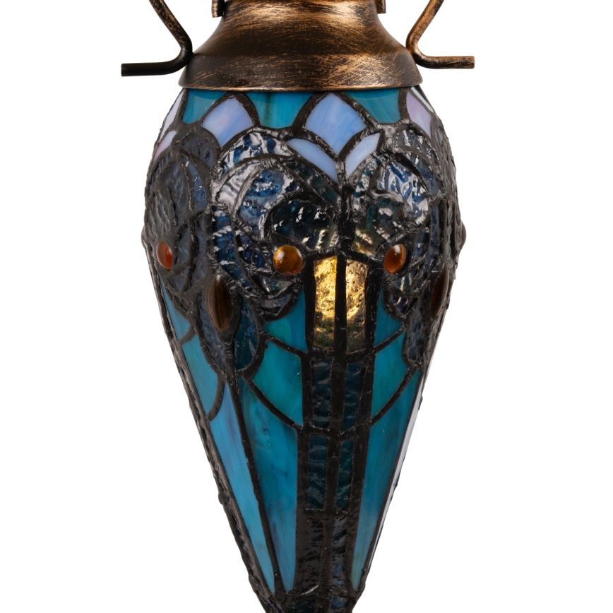 Brilagi - Tiffany vitražna stolna lampa MIRABELLA 1xE27/60W/230V + 1xE14/40W