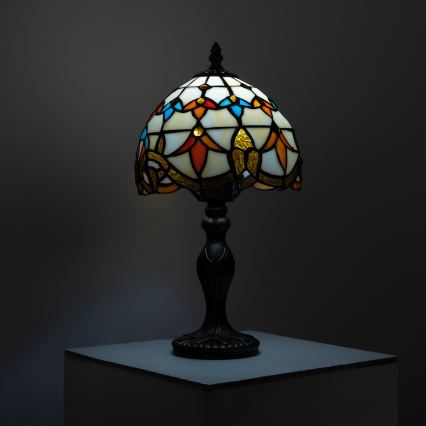 Brilagi - Tiffany vitražna stolna lampa MIRABELLA 1xE27/60W/230V